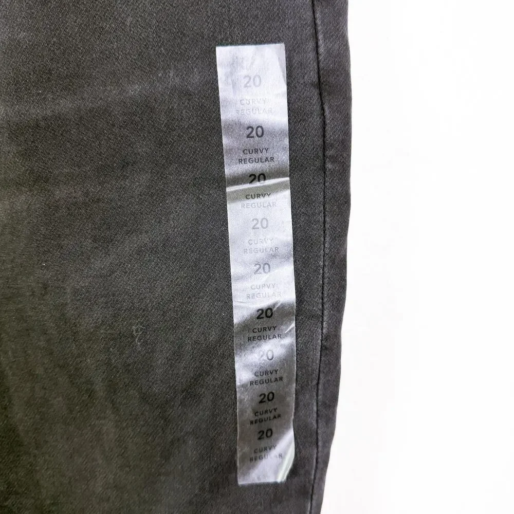 American Eagle Next Curvy Super High Rise Leggings Skinny Jeans Black sz 20 NWT